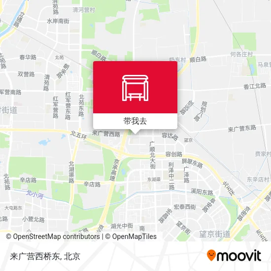 来广营西桥东地图