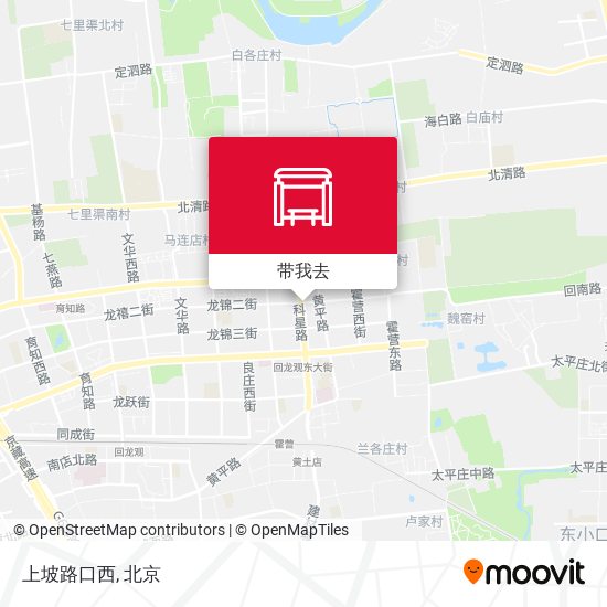 上坡路口西地图