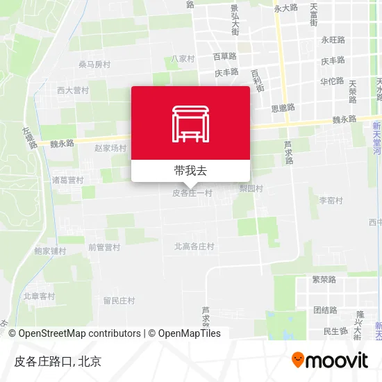 皮各庄路口地图