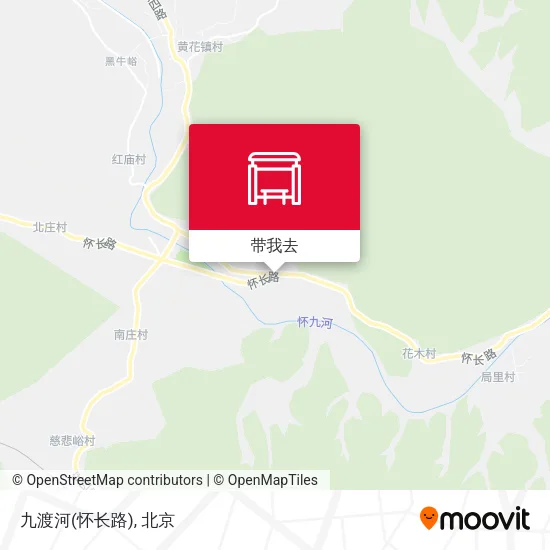 九渡河(怀长路)地图
