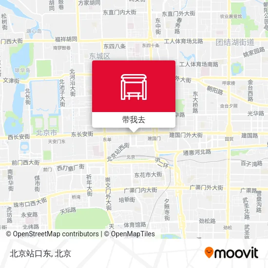 北京站口东地图