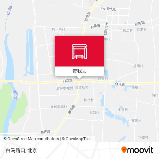 白马路口地图