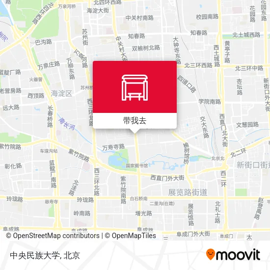 中央民族大学地图