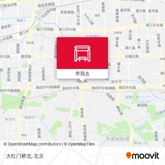 大红门桥北地图