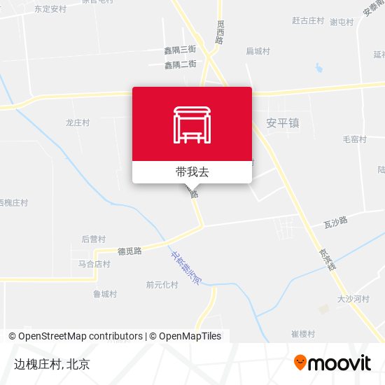 边槐庄村地图