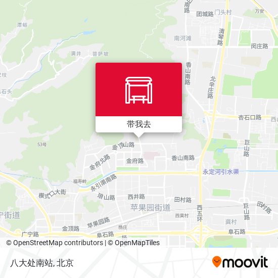 八大处南站地图