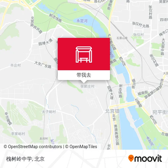 槐树岭中学地图