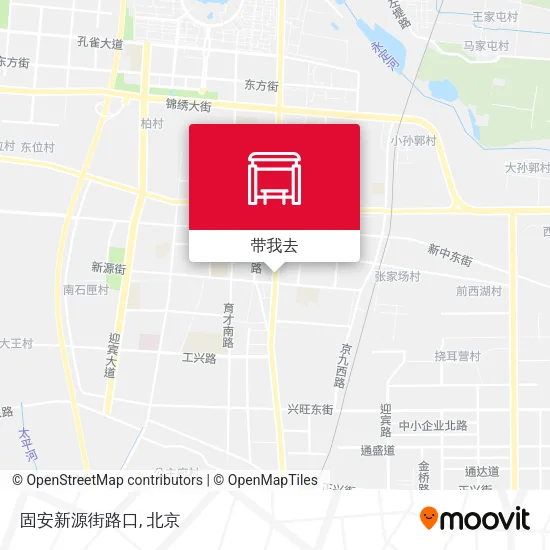 固安新源街路口地图