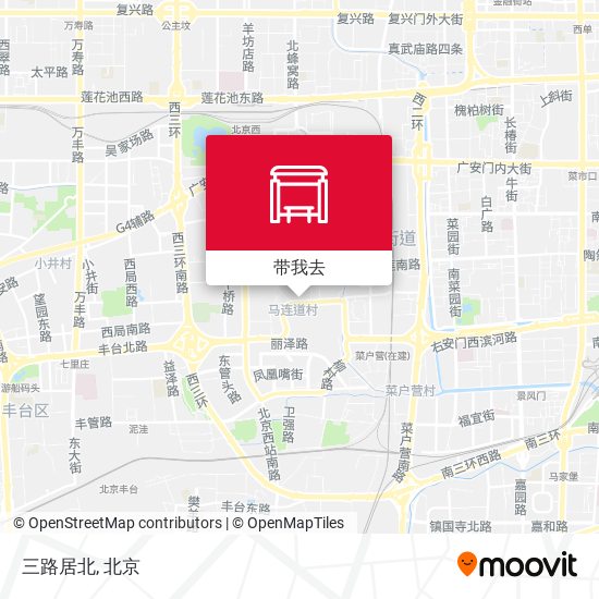 三路居北地图