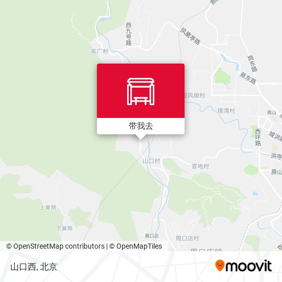 山口西地图