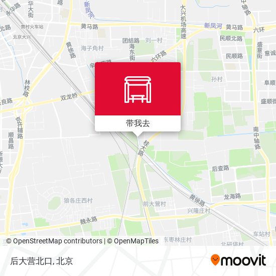 后大营北口地图