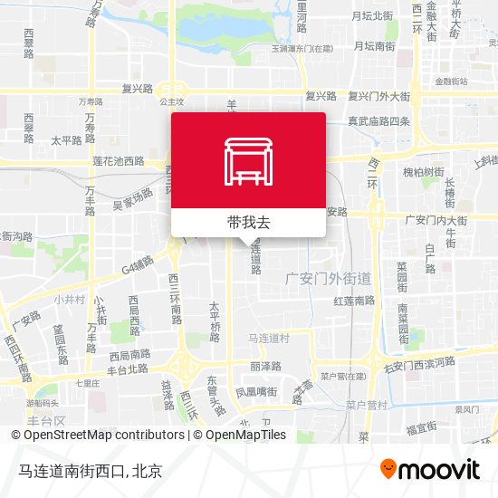马连道南街西口地图