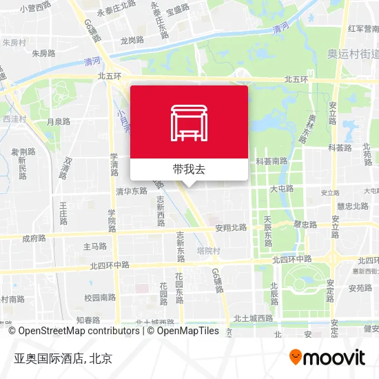亚奥国际酒店地图