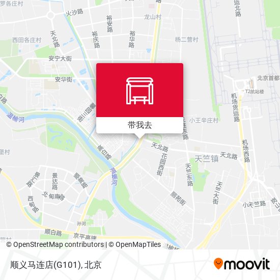 顺义马连店(G101)地图