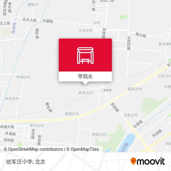 统军庄小学地图