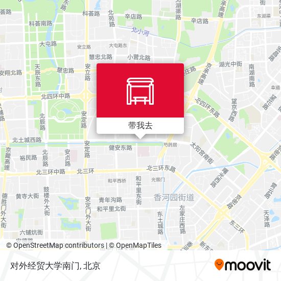 对外经贸大学南门地图