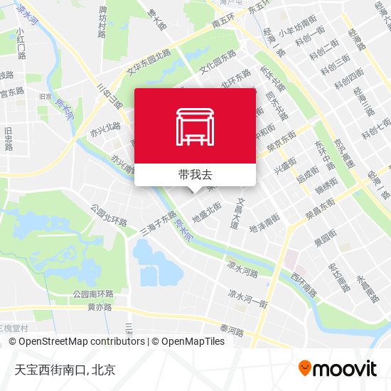 天宝西街南口地图