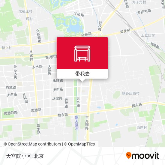 天宫院小区地图