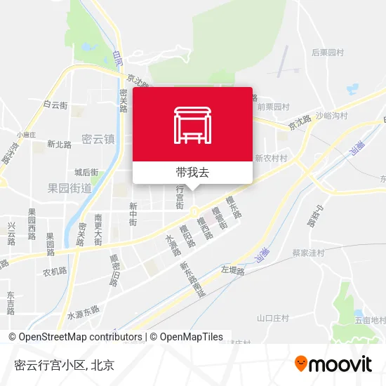 密云行宫小区地图