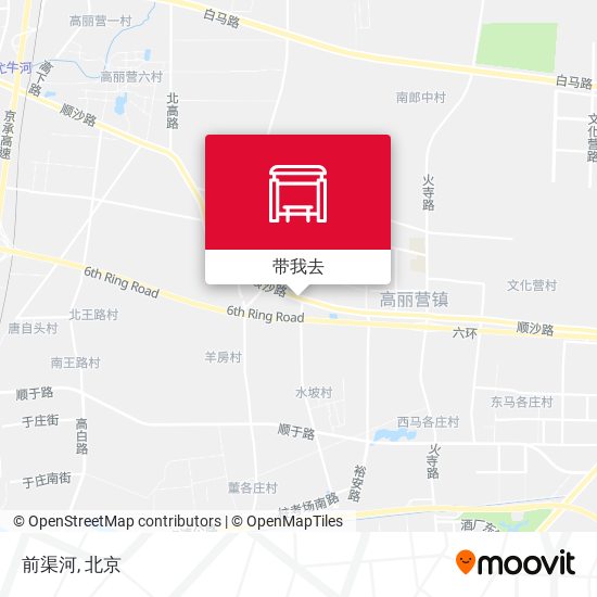 前渠河地图