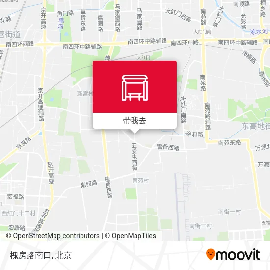 槐房路南口地图