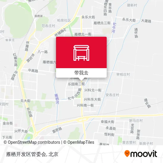 雁栖开发区管委会地图