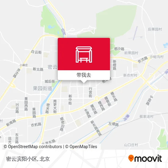 密云滨阳小区地图