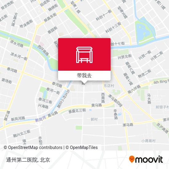通州第二医院地图