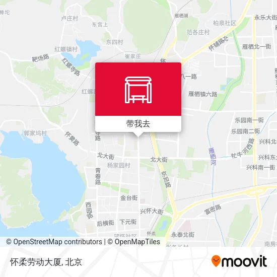 怀柔劳动大厦地图
