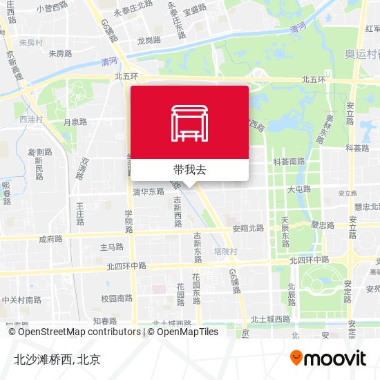 北沙滩桥西地图