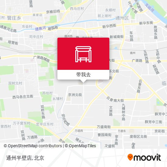 通州半壁店地图