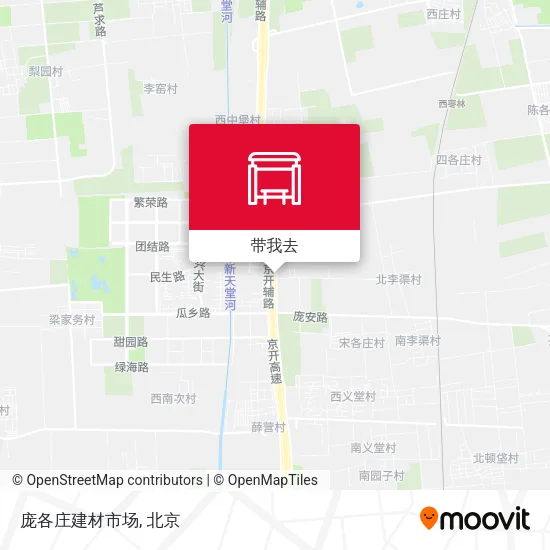 庞各庄建材市场地图