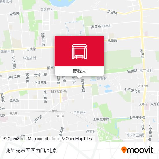 龙锦苑东五区南门地图
