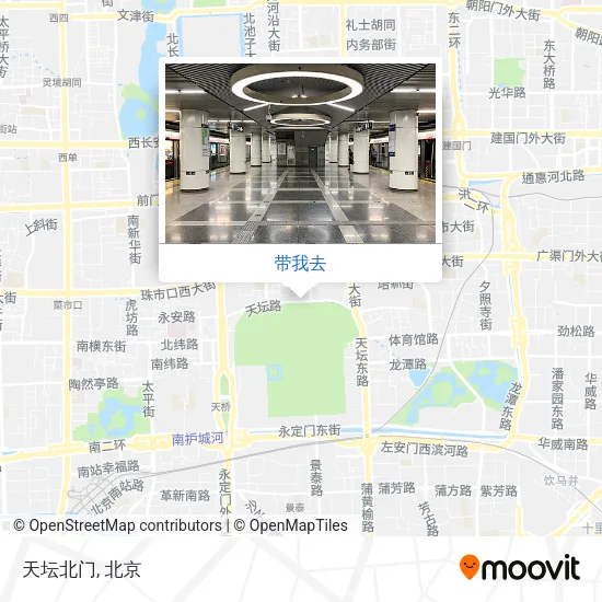 天坛北门地图