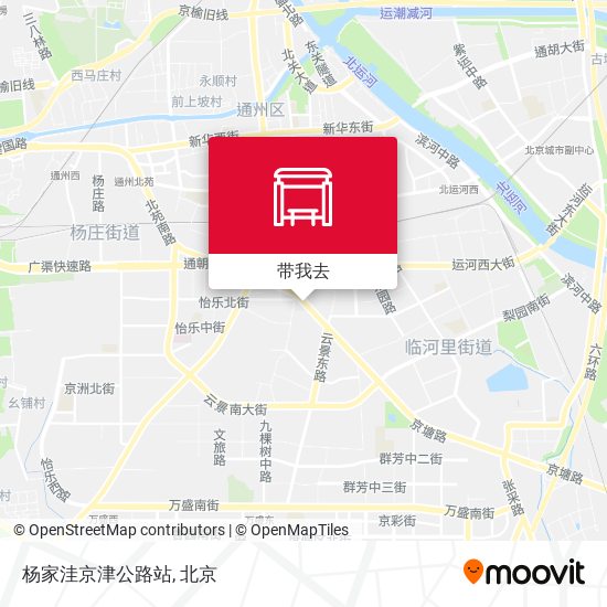 杨家洼京津公路站地图
