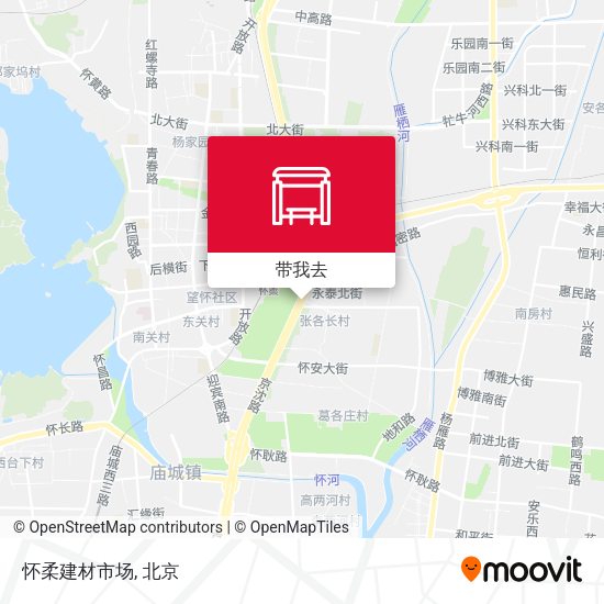 怀柔建材市场地图