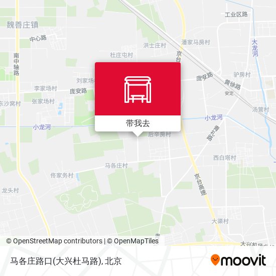 马各庄路口(大兴杜马路)地图