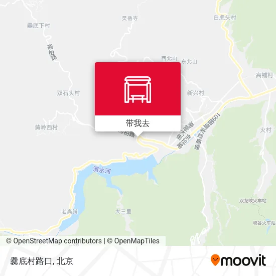 爨底村路口地图