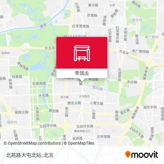 北苑路大屯北站地图