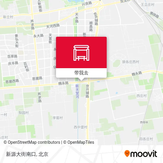 新源大街南口地图