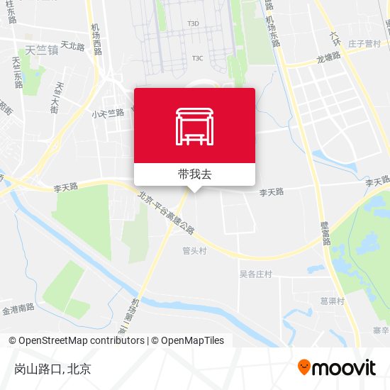 岗山路口地图
