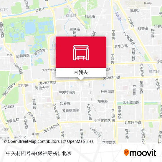 中关村四号桥(保福寺桥)地图