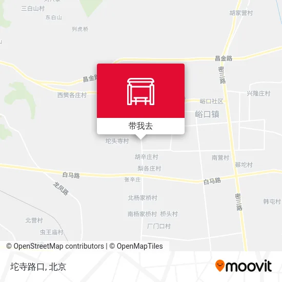 坨寺路口地图