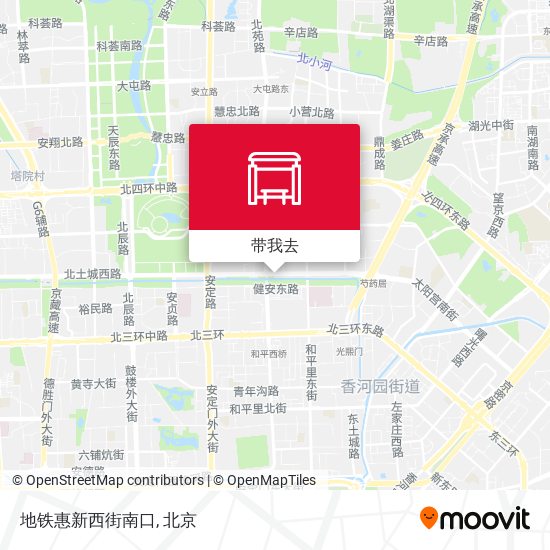 地铁惠新西街南口地图