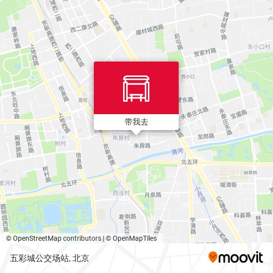 五彩城公交场站地图