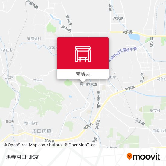 洪寺村口地图