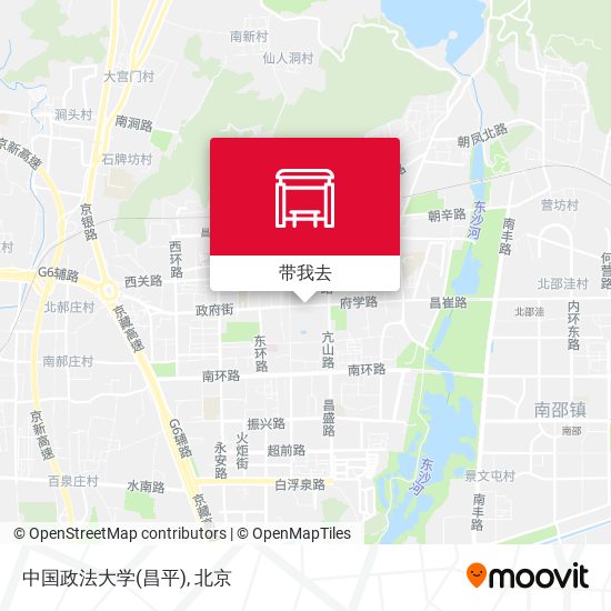 中国政法大学(昌平)地图