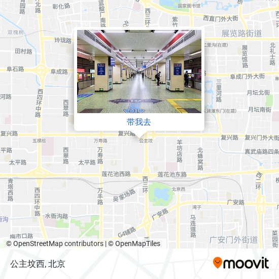 公主坟西地图