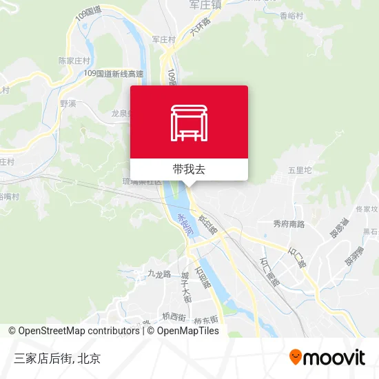 三家店后街地图