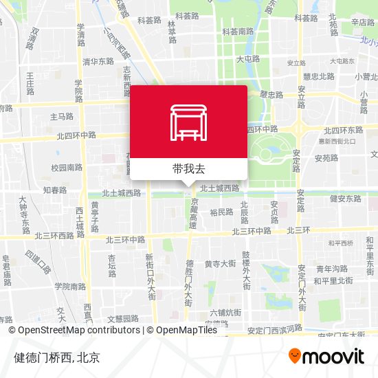 健德门桥西地图
